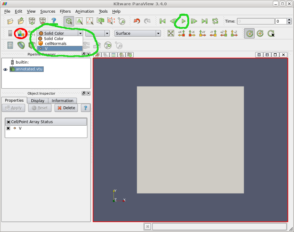 paraview select variable window