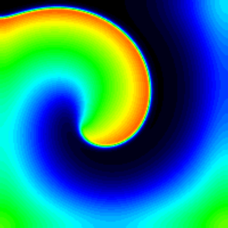 Raw spiral wave image